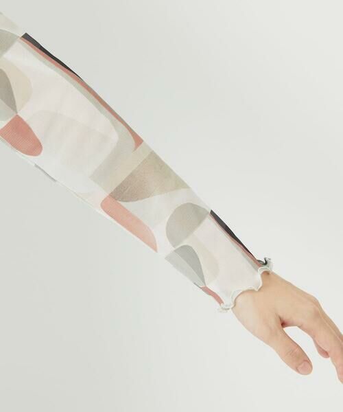 Maison de CINQ / メゾン ドゥ サンク カットソー | [日本製]アブストラクト柄サモーラチュールカットソー | 詳細8