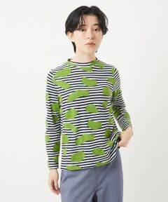 Maison de CINQ / メゾン ドゥ サンク カットソー | [日本製]浮雲ジャガードショート丈カットソー