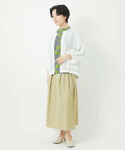 Maison de CINQ / メゾン ドゥ サンク カットソー | [日本製]浮雲ジャガードショート丈カットソー | 詳細19