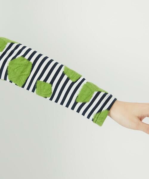 Maison de CINQ / メゾン ドゥ サンク カットソー | [日本製]浮雲ジャガードショート丈カットソー | 詳細8