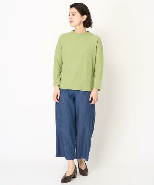 Maison de CINQ / メゾン ドゥ サンク カットソー | [日本製]綿麻バイアスチェックジャガードカットソー | 詳細13