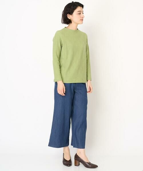 Maison de CINQ / メゾン ドゥ サンク カットソー | [日本製]綿麻バイアスチェックジャガードカットソー | 詳細14