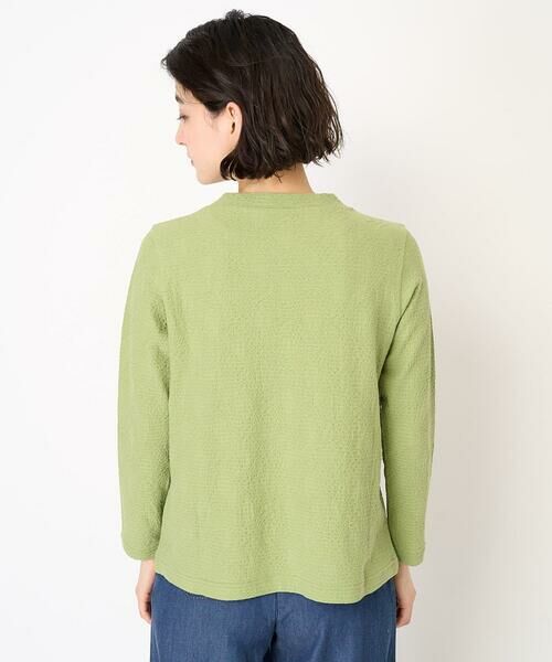 Maison de CINQ / メゾン ドゥ サンク カットソー | [日本製]綿麻バイアスチェックジャガードカットソー | 詳細6