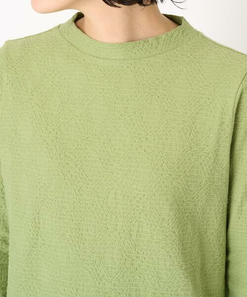 Maison de CINQ / メゾン ドゥ サンク カットソー | [日本製]綿麻バイアスチェックジャガードカットソー | 詳細7