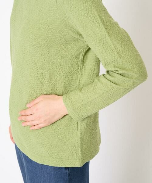 Maison de CINQ / メゾン ドゥ サンク カットソー | [日本製]綿麻バイアスチェックジャガードカットソー | 詳細8