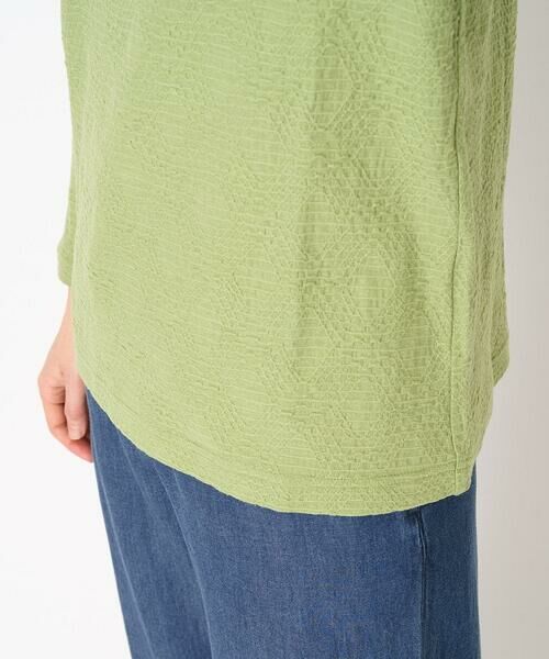 Maison de CINQ / メゾン ドゥ サンク カットソー | [日本製]綿麻バイアスチェックジャガードカットソー | 詳細9