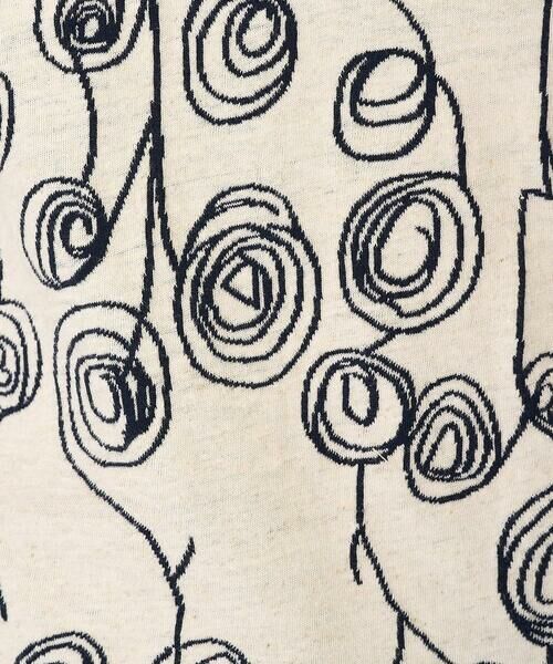 Maison de CINQ / メゾン ドゥ サンク カットソー | [日本製]ラインフラワージャガードカットソー | 詳細10