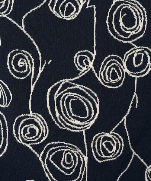 Maison de CINQ / メゾン ドゥ サンク カットソー | [日本製]ラインフラワージャガードカットソー | 詳細11