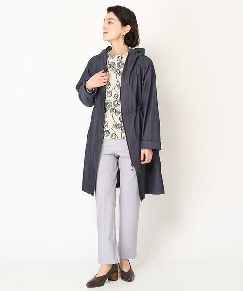 Maison de CINQ / メゾン ドゥ サンク カットソー | [日本製]ラインフラワージャガードカットソー | 詳細14