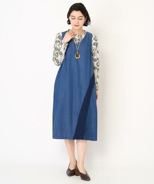 Maison de CINQ / メゾン ドゥ サンク カットソー | [日本製]ラインフラワージャガードカットソー | 詳細16