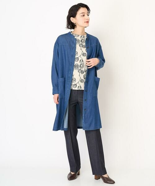 Maison de CINQ / メゾン ドゥ サンク カットソー | [日本製]ラインフラワージャガードカットソー | 詳細19