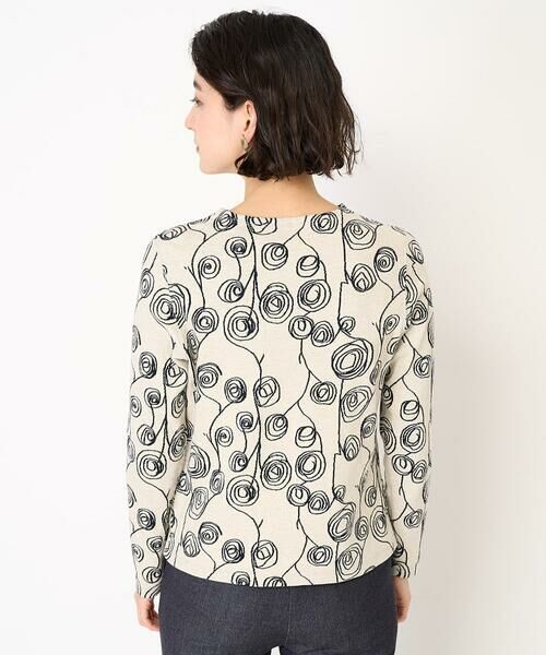 Maison de CINQ / メゾン ドゥ サンク カットソー | [日本製]ラインフラワージャガードカットソー | 詳細6