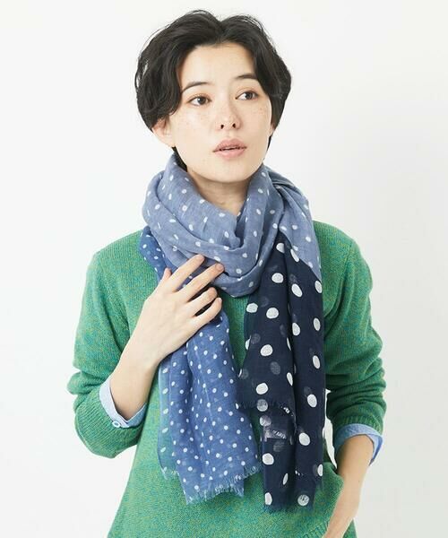 Maison de CINQ / メゾン ドゥ サンク マフラー・ショール・スヌード・ストール | ランダムドットグラデーションストール | 詳細2