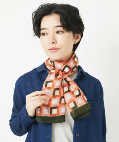 Maison de CINQ / メゾン ドゥ サンク マフラー・ショール・スヌード・ストール | キカ柄シルクストール