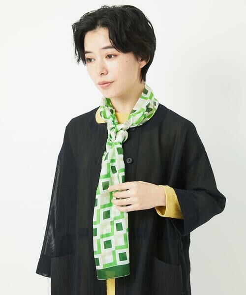 Maison de CINQ / メゾン ドゥ サンク マフラー・ショール・スヌード・ストール | キカ柄シルクストール | 詳細13