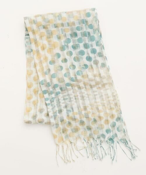 Maison de CINQ / メゾン ドゥ サンク マフラー・ショール・スヌード・ストール | シアーボーダードット柄ストール | 詳細10