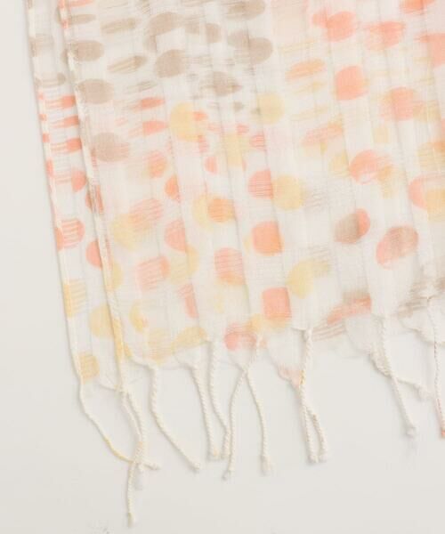 Maison de CINQ / メゾン ドゥ サンク マフラー・ショール・スヌード・ストール | シアーボーダードット柄ストール | 詳細13