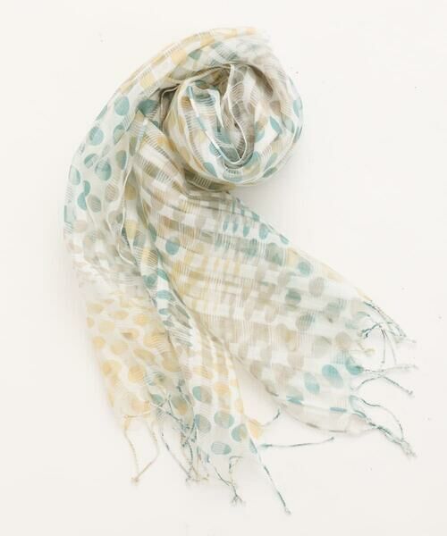 Maison de CINQ / メゾン ドゥ サンク マフラー・ショール・スヌード・ストール | シアーボーダードット柄ストール | 詳細9