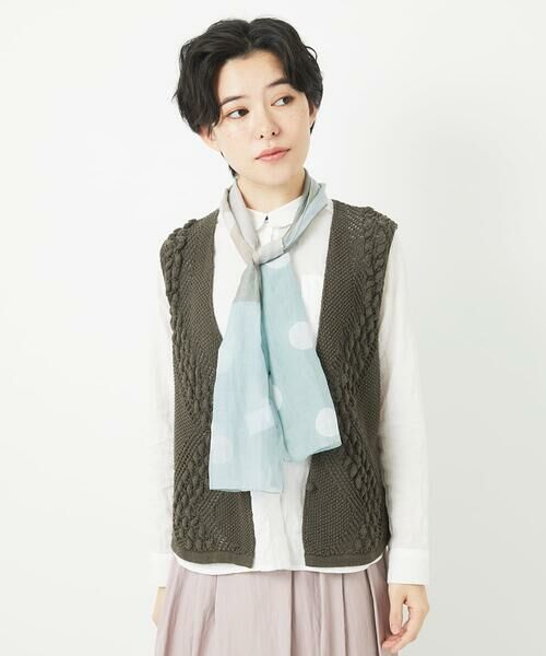 Maison de CINQ / メゾン ドゥ サンク マフラー・ショール・スヌード・ストール | ドット柄ミニーストール | 詳細2