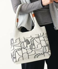 Maison de CINQ / メゾン ドゥ サンク その他小物 | プリント柄ニットバッグ