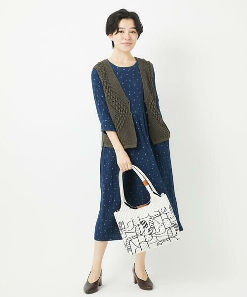 Maison de CINQ / メゾン ドゥ サンク その他小物 | プリント柄ニットバッグ | 詳細4