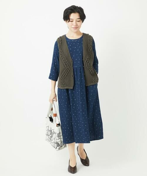 Maison de CINQ / メゾン ドゥ サンク その他小物 | プリント柄ニットバッグ | 詳細5