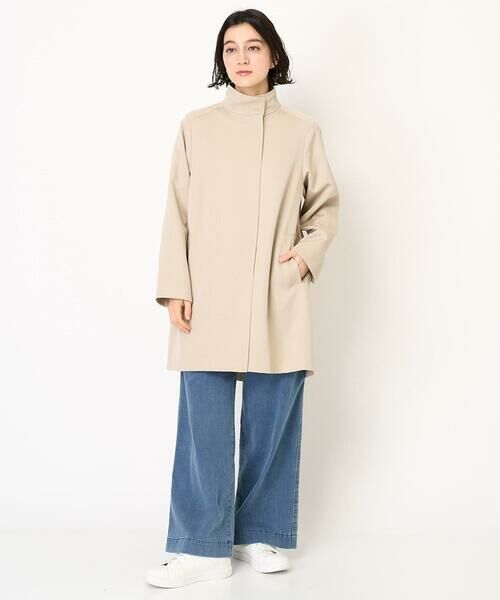 Maison de CINQ / メゾン ドゥ サンク ステンカラーコート | スタンドカラーAラインコート | 詳細21