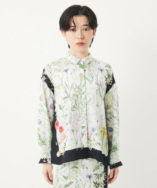 Maison de CINQ / メゾン ドゥ サンク シャツ・ブラウス | [セットアップ対応]ボタニカルフラワープリントブラウス | 詳細1