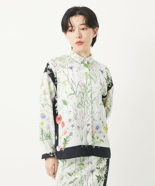 Maison de CINQ / メゾン ドゥ サンク シャツ・ブラウス | [セットアップ対応]ボタニカルフラワープリントブラウス | 詳細13