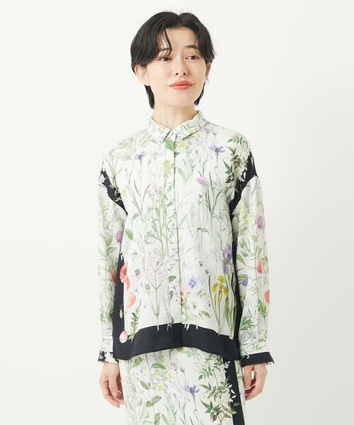 Maison de CINQ / メゾン ドゥ サンク シャツ・ブラウス | [セットアップ対応]ボタニカルフラワープリントブラウス | 詳細14