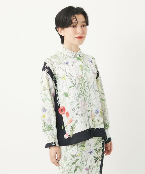 Maison de CINQ / メゾン ドゥ サンク シャツ・ブラウス | [セットアップ対応]ボタニカルフラワープリントブラウス | 詳細15