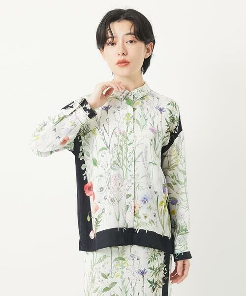 Maison de CINQ / メゾン ドゥ サンク シャツ・ブラウス | [セットアップ対応]ボタニカルフラワープリントブラウス | 詳細16