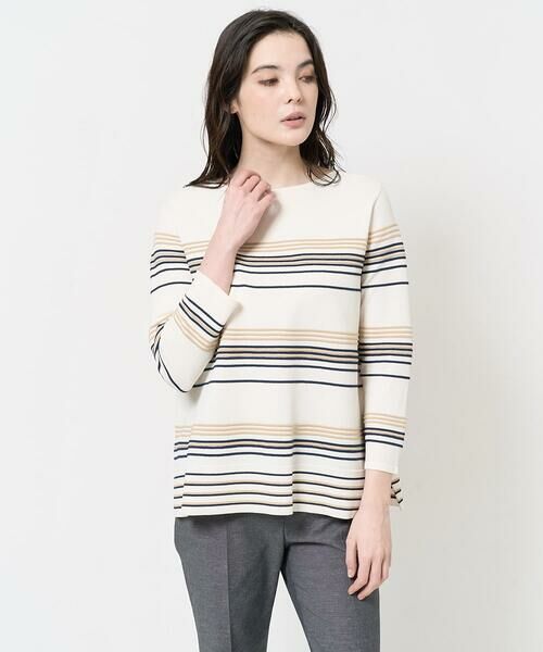 Maison de CINQ / メゾン ドゥ サンク ニット・セーター | ピンタックボーダーニット | 詳細1