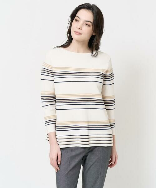 Maison de CINQ / メゾン ドゥ サンク ニット・セーター | ピンタックボーダーニット | 詳細2