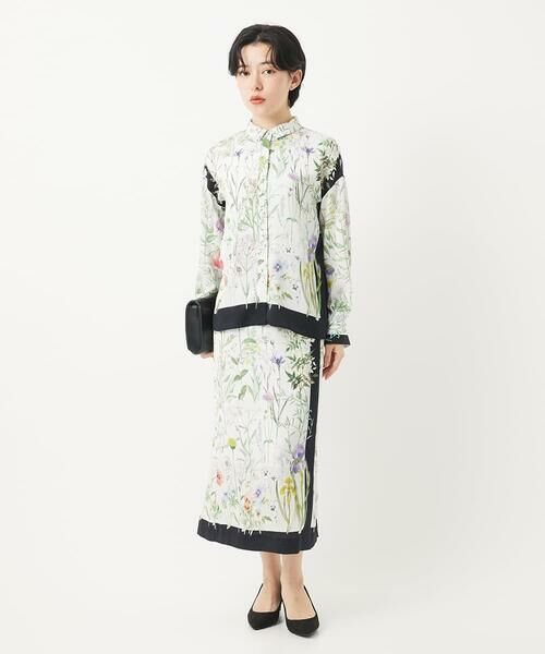 Maison de CINQ / メゾン ドゥ サンク ロング・マキシ丈スカート | [セットアップ対応]ボタニカルフラワープリントスカート | 詳細10