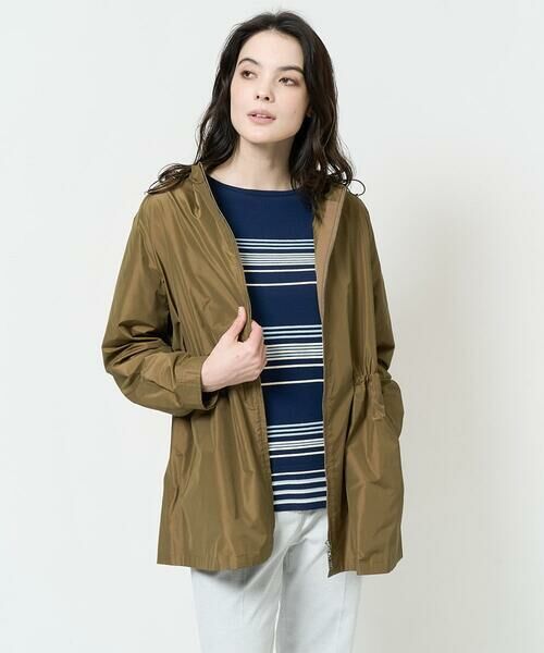 Maison de CINQ / メゾン ドゥ サンク その他アウター | [軽い･形状記憶]フード付ジップアップブルゾン | 詳細5