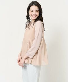 ♡新品未使用タグ付♡Meraki.フェミニンペプラムトップス ピンク ゼクシィミックス ハイサポート ブラトップ クリーミーピンク M