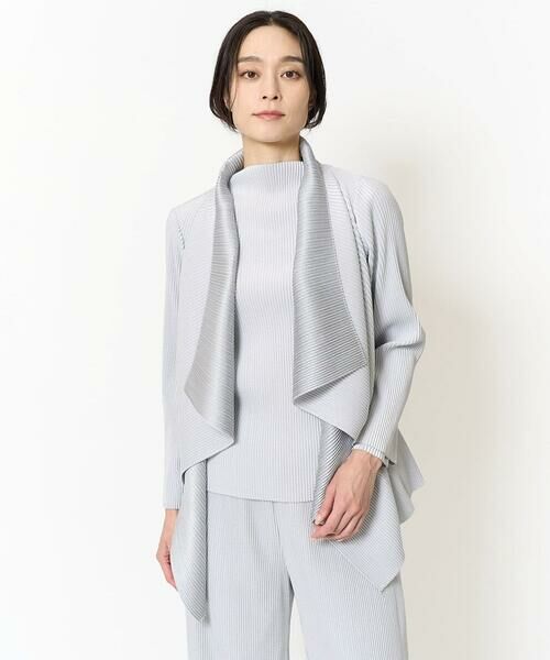 Maison de CINQ / メゾン ドゥ サンク カーディガン・ボレロ | [軽い･保温性･セットアップ対応]プリーツデザイン羽織 | 詳細1