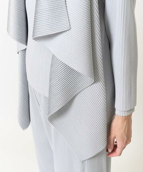 Maison de CINQ / メゾン ドゥ サンク カーディガン・ボレロ | [軽い･保温性･セットアップ対応]プリーツデザイン羽織 | 詳細11