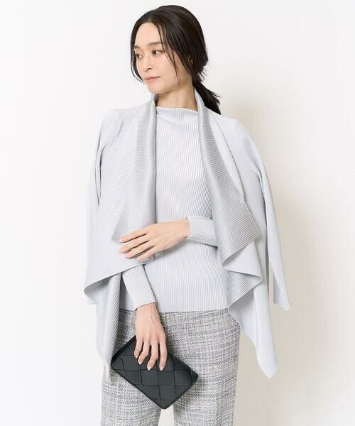 Maison de CINQ / メゾン ドゥ サンク カーディガン・ボレロ | [軽い･保温性･セットアップ対応]プリーツデザイン羽織 | 詳細3