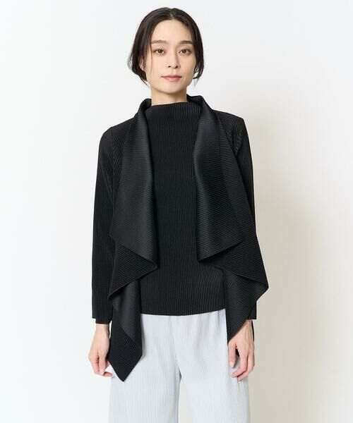 Maison de CINQ / メゾン ドゥ サンク カーディガン・ボレロ | [軽い･保温性･セットアップ対応]プリーツデザイン羽織 | 詳細5