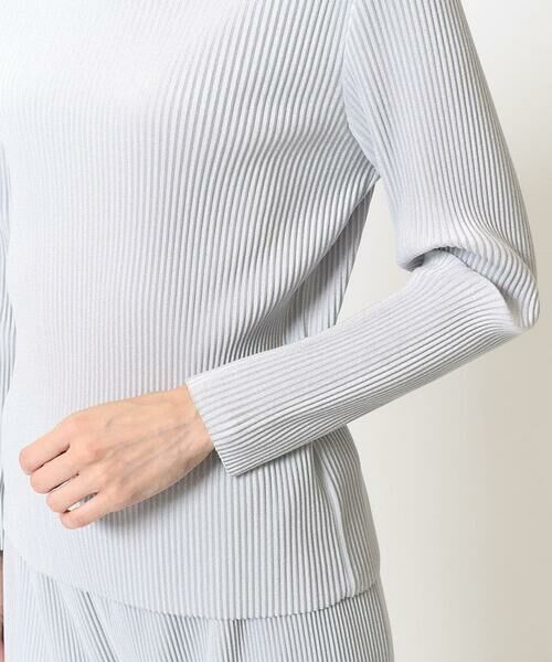 Maison de CINQ / メゾン ドゥ サンク カットソー | [軽い･保温性･セットアップ対応]プリーツデザインカットソー | 詳細7