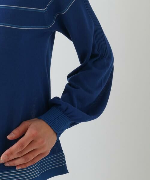 Maison de CINQ / メゾン ドゥ サンク ニット・セーター | 【小さいサイズ】ホールガーメントボーダー柄ニットプルオーバー | 詳細6