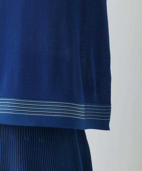 Maison de CINQ / メゾン ドゥ サンク ニット・セーター | 【小さいサイズ】ホールガーメントボーダー柄ニットプルオーバー | 詳細7