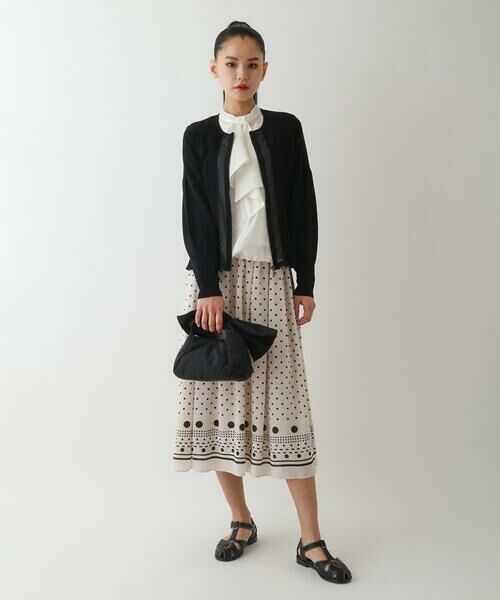 Maison de CINQ / メゾン ドゥ サンク カーディガン・ボレロ | 【小さいサイズ】シャーリングニットジップカーディガン | 詳細15