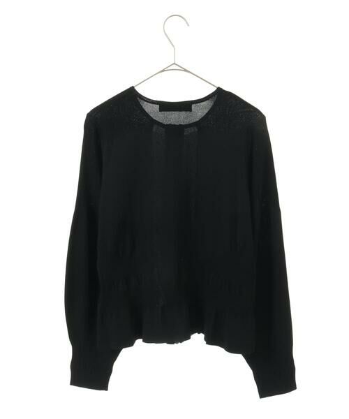 Maison de CINQ / メゾン ドゥ サンク カーディガン・ボレロ | 【小さいサイズ】シャーリングニットジップカーディガン | 詳細18