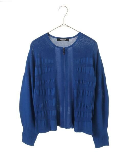 Maison de CINQ / メゾン ドゥ サンク カーディガン・ボレロ | 【小さいサイズ】シャーリングニットジップカーディガン | 詳細2