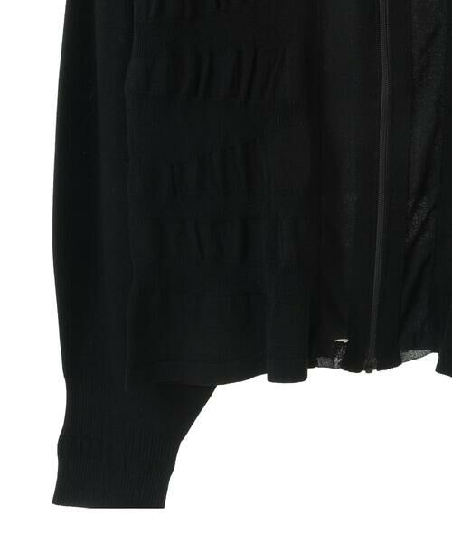 Maison de CINQ / メゾン ドゥ サンク カーディガン・ボレロ | 【小さいサイズ】シャーリングニットジップカーディガン | 詳細20