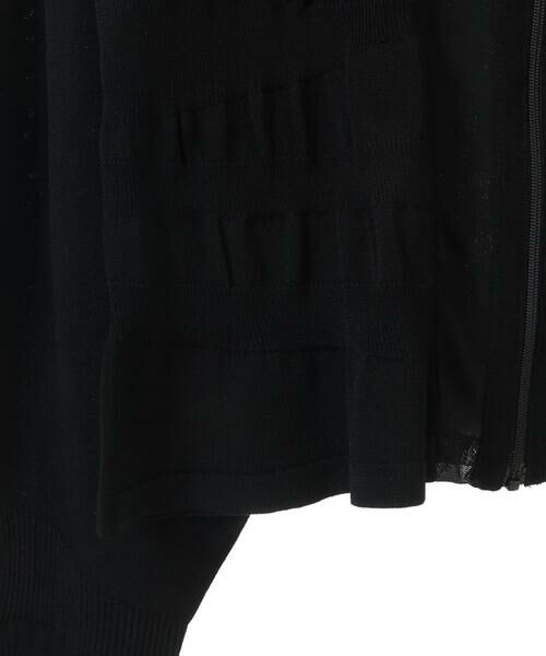 Maison de CINQ / メゾン ドゥ サンク カーディガン・ボレロ | 【小さいサイズ】シャーリングニットジップカーディガン | 詳細22