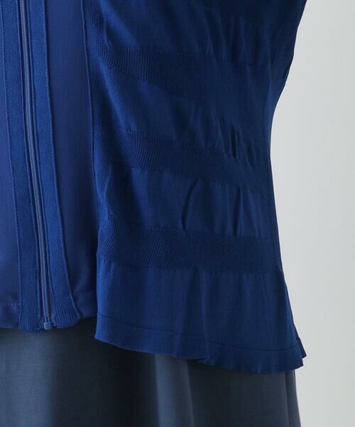 Maison de CINQ / メゾン ドゥ サンク カーディガン・ボレロ | 【小さいサイズ】シャーリングニットジップカーディガン | 詳細9